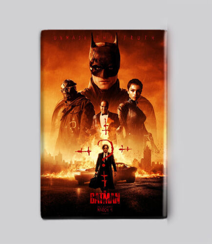 THE BATMAN (2022) / CAST 2""x3"" MAGNETE POSTER FILM dc ufficiale joker catwoman - Foto 1 di 2