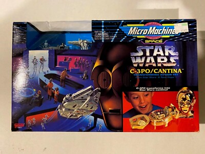 Star Wars Micro Machines C-3po Cantina Playset 1994 Galoob for