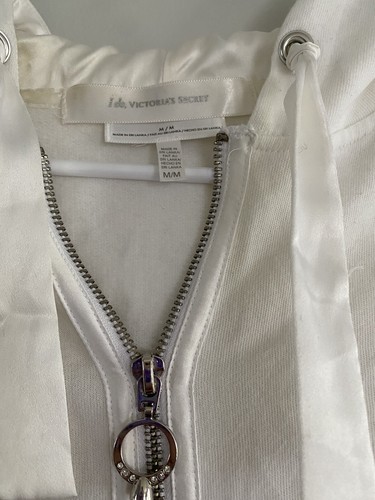 victorias secret bridal medium jacket i do bride rhinestones glitter white th - Picture 3 of 5
