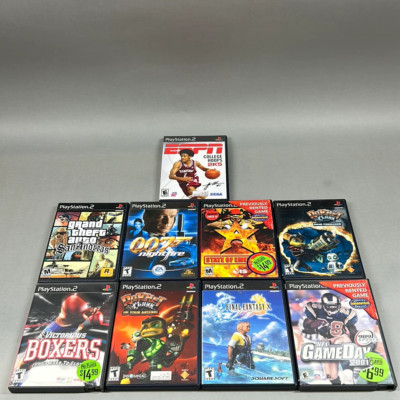 Lot of 9 PlayStation 2 Games Ratchet And Clank 007 NightFire GTA San Andreas