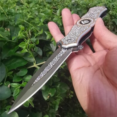 Stainless steel practical pocket knife camping hunting survival men's gift