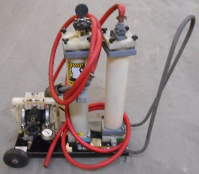 SERFILCO COALESCING SYSTEM S-1387, DOUBLE DIAPHRAGM PUMP PPN 1/2'', 300 GPH