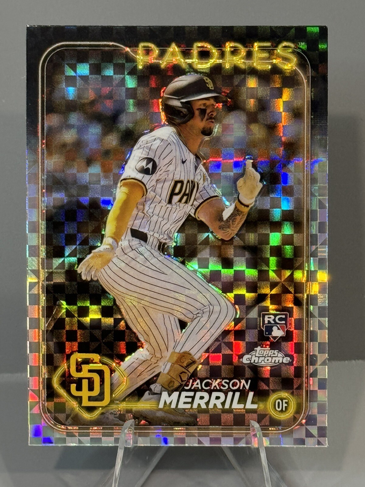2024 Topps Chrome - X-Fractor #207 Jackson Merrill (RC) - San Diego Padres.