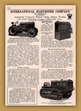 1933  AD INTERNATIONAL HARVESTER INDUSTRIAL TRACTOR TRAC TRAC TOR 