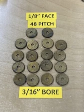 BOSTON GEAR BRASS G-140 SPUR GEAR 48 PITCH 40 TEETH MORE PATINA- DISCOLORATION
