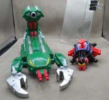 TRI-SPIDER SLAYER Scorpion & Black Widow PARTS Toy Biz Animated Spider-man 1994