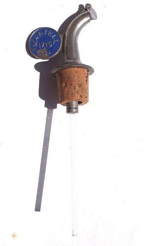 Vtg Martel 1715 Liquor Spirit Pourer Flow Bottle Pour Spout Stopper Cork