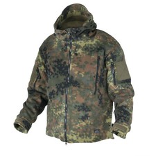 Helikon Tex Patriot Fleecejacke Outdoor Kapuzen Jacke Bundeswehr Flecktarn XS