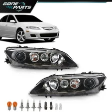 Headlight Set Fit For 06-08 Mazda 6 Halogen Standard Type Left+Right Side
