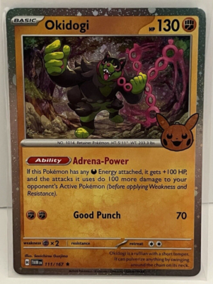 Pokémon Okidogi Twilight Masquerade Reverse Holo 111/167 Trick or