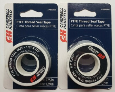 #ad Campbell Hausfeld PTFE Pipe Thread Seal Tape 1 2quot;x275 Plumbing Water 2 Rolls $15.99