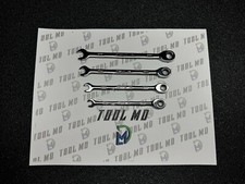 Snap-on Tools New 4pc 6mm-9mm 0 Flank Drive Plus Ratchet Wrench Set Soxrm704a Snap-on Tools New 4pc 6mm-9mm 0 Flank Drive Plus Ratchet Wrench Set Soxrm704a