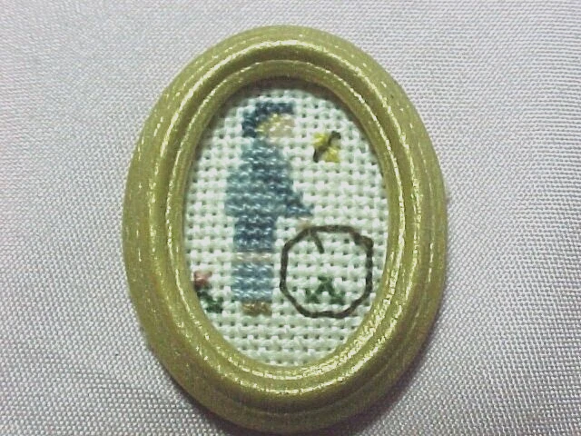 4 миниатюрные картины рукоделие в рамке - Изображение 2 из 4