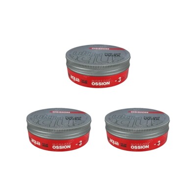 3x Morfose Ossion Aqua Gel Wax | Haarwachs je 175ml | Ossion Wachs versch.Sorten