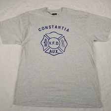 Constantia v.f.d aux y2k tee grey size XL Volunteer Fire Department