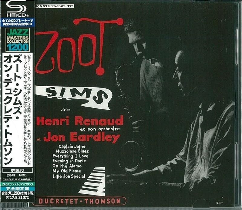 ZOOT SIMS-Zoot Sims Avec Henri Renaud Et Son Orchestre Et Jon Eardley-JAPAN CD
