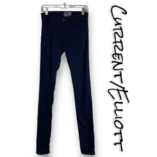 Current/Elliott The Legging Blue Black Skinny Jeans Stretch Womens Size 28
