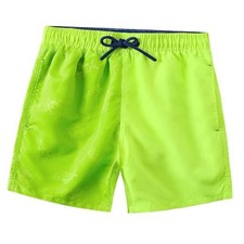 Boys Swim Trunks Boys' Fun Beach Board Shorts 5-14 Years 13-14 Years Yellow Neon