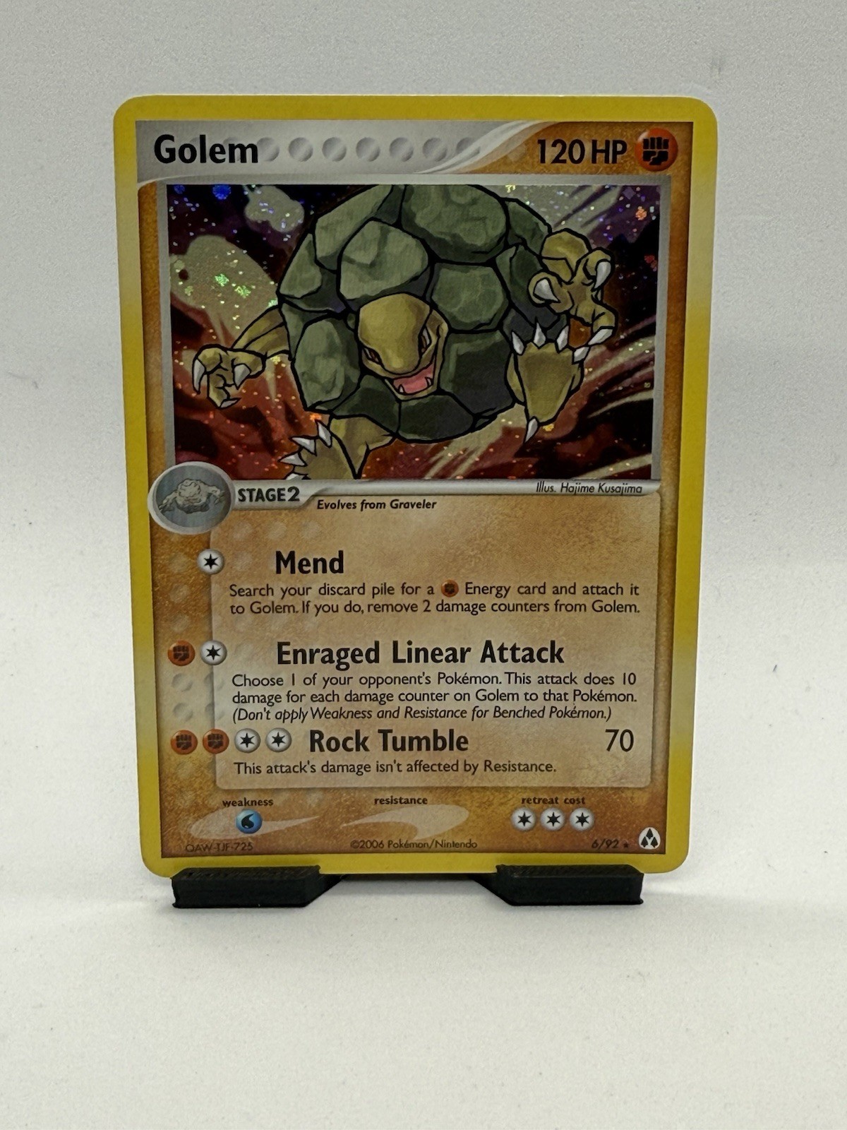 Pokémon Card Golem Holo Rare 6/92 EX Legend Maker 156 NM