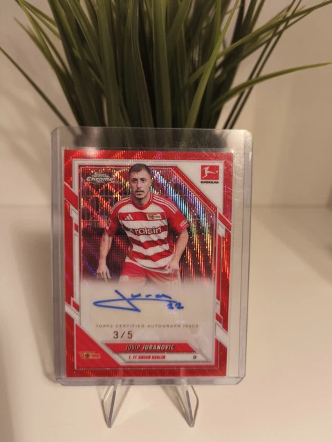 Topps Chrome Bundesliga - Josip Juranovic - /5 - Red Autogramm - 1. FC Union