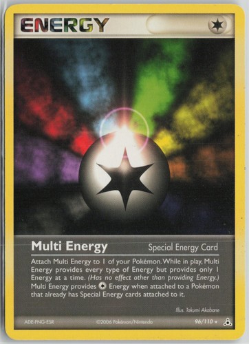 Multi Energy 96/110 Rare Holon Phantoms Pokemon Lightly Played