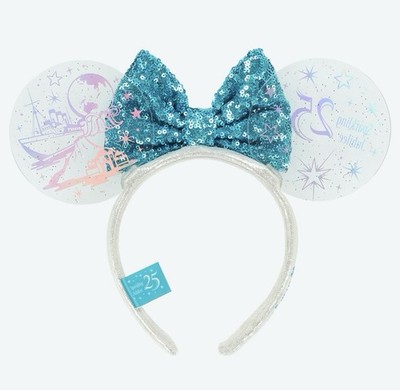 Tokyo Disney Sea 25th Anniversary Headband Sparkling Jubilee Clear Hologram 2026