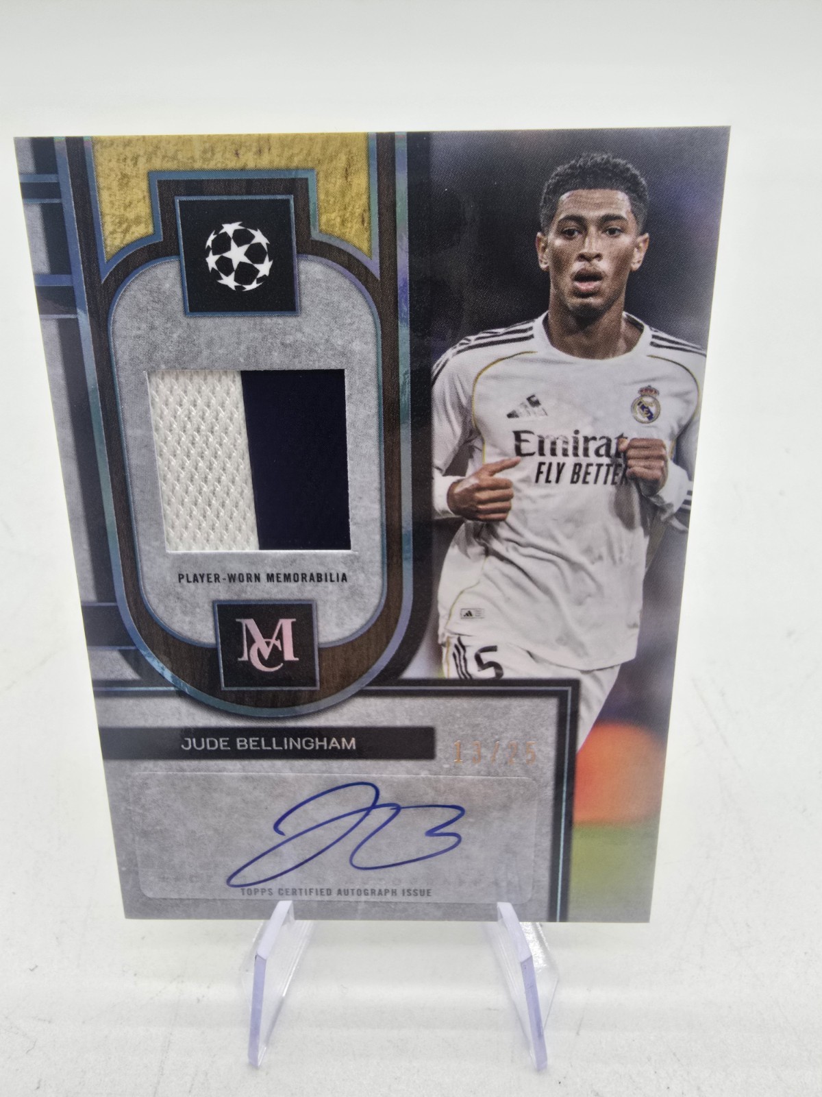 2025-26 Topps UEFA Museum Collection Jude Bellingham 🔥 Autograph Relic 13/25 view 1