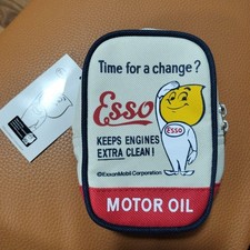 ESSO Motor Oil Pouch Carabiner Keychain Fashion Accessory Unisex New Popular