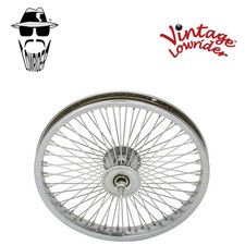 16 Vintage Lowrider Steel Front Wheel 72 Spoke 14g Chrome