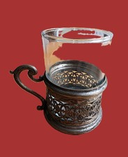 Teeglashalter "Henniger", versilbert