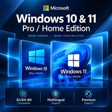 Windows 10 / 11 Pro Home Activation License Key - 1 PC - Fast Service