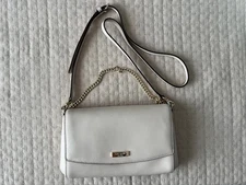 m1205 kate spade New York 2Way Shoulder Bag White Leather Excellent Condition