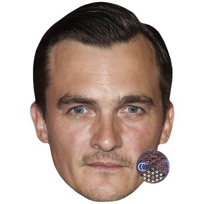Rupert Freund Promi Maske, flaches Kartengesicht, Kostüm Maske