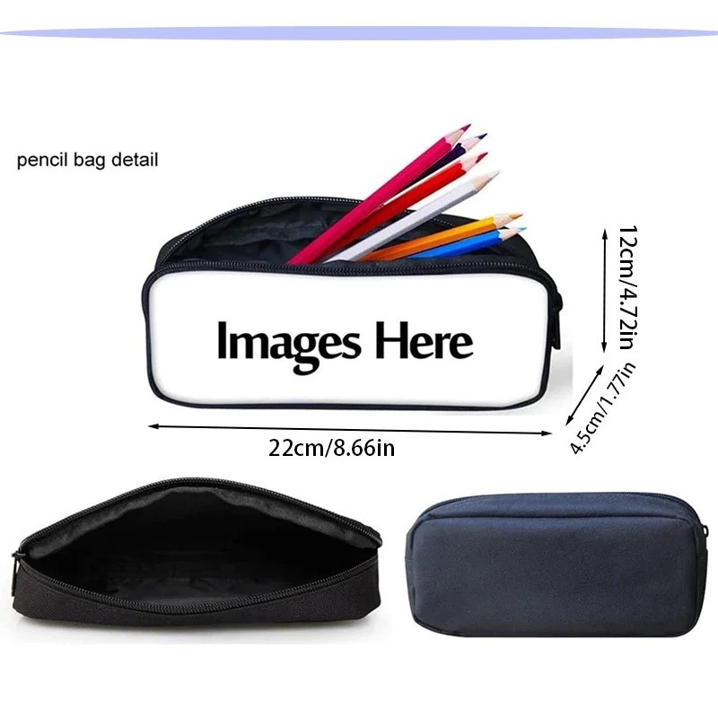 Kids Stranger School Backpack Bookbag Insulated Lunch Bag Pencil Case Set GifT image 5
