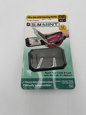 Slim Mint Wallet Ultra-Thin RFID-Blocking, AS-SEEN-ON-TV, ID Theft Protection. F