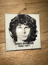 Vintage The Doors James Morrison Pin Button Rare 70s/80s Memorabilia 1943-1971