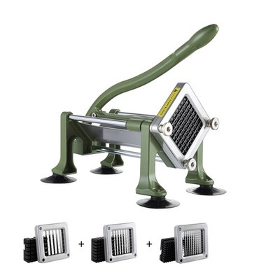 Uimoso French Fry Cutter Stainless Steel Potato Vegetable Slicer Chopper 2Blades