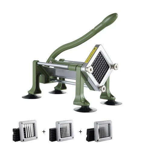 Uimoso French Fry Cutter Stainless Steel Potato Vegetable Slicer Chopper 2Blades - product listing photo