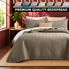 Relaxed Bedspread Linen Coverlet Set 8 Colors Twin Queen King With Pillow Shams