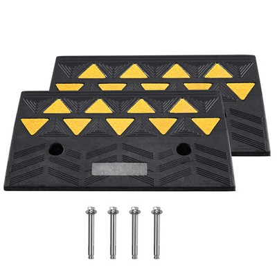 #ad Uimoso Rubber Curb Ramp for Driveway Heavy Duty Threshold Ramp 3.7quot; 4.3quot; 5quot; 6quot; $36.99