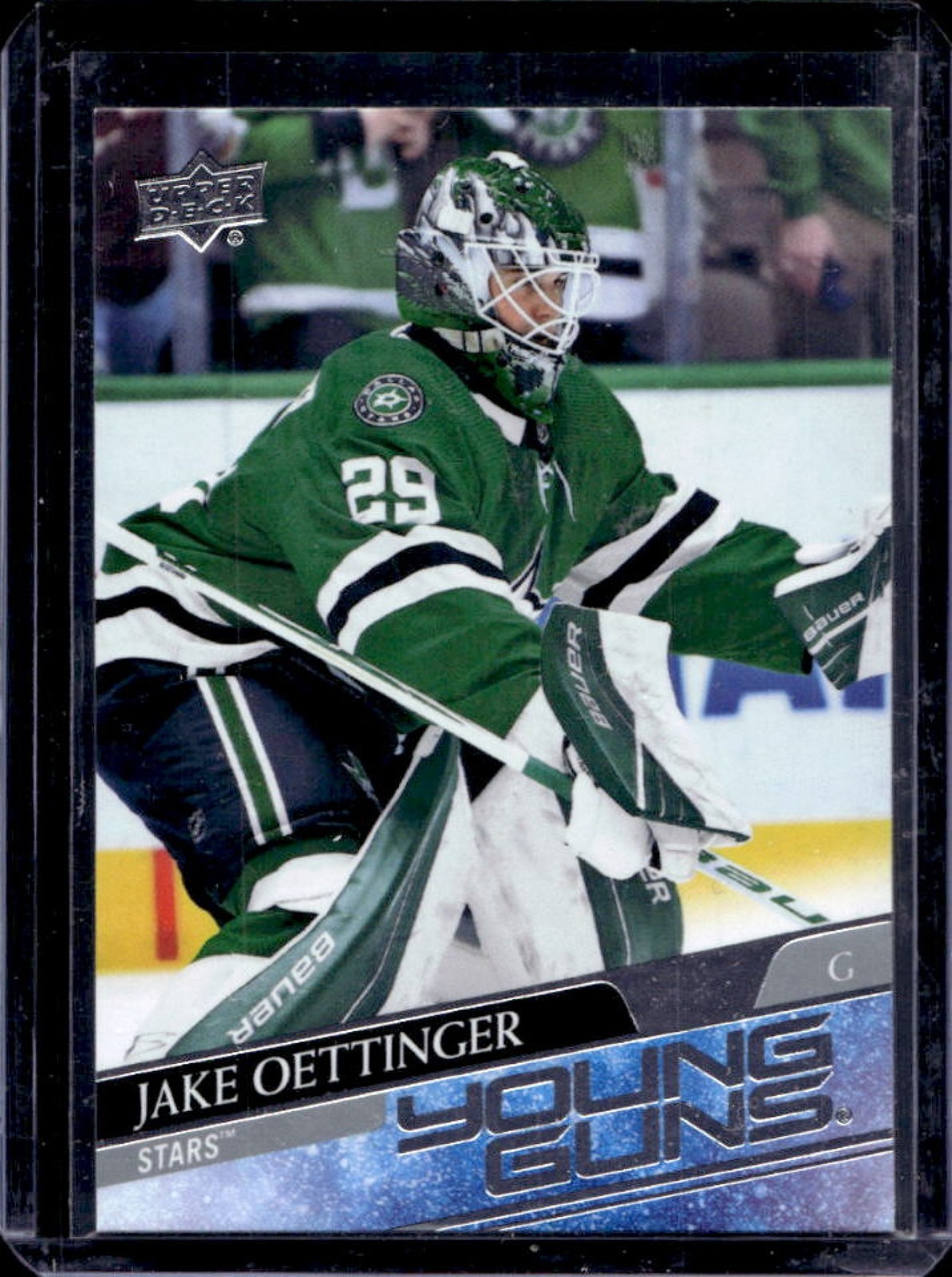 2020-21 Upper Deck Jake Oettinger Rookie Young Guns RC #246 Stars