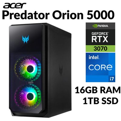 Acer Predator Orion Desktop NVIDIA GeForce RTX3070 Intel i7 16GB