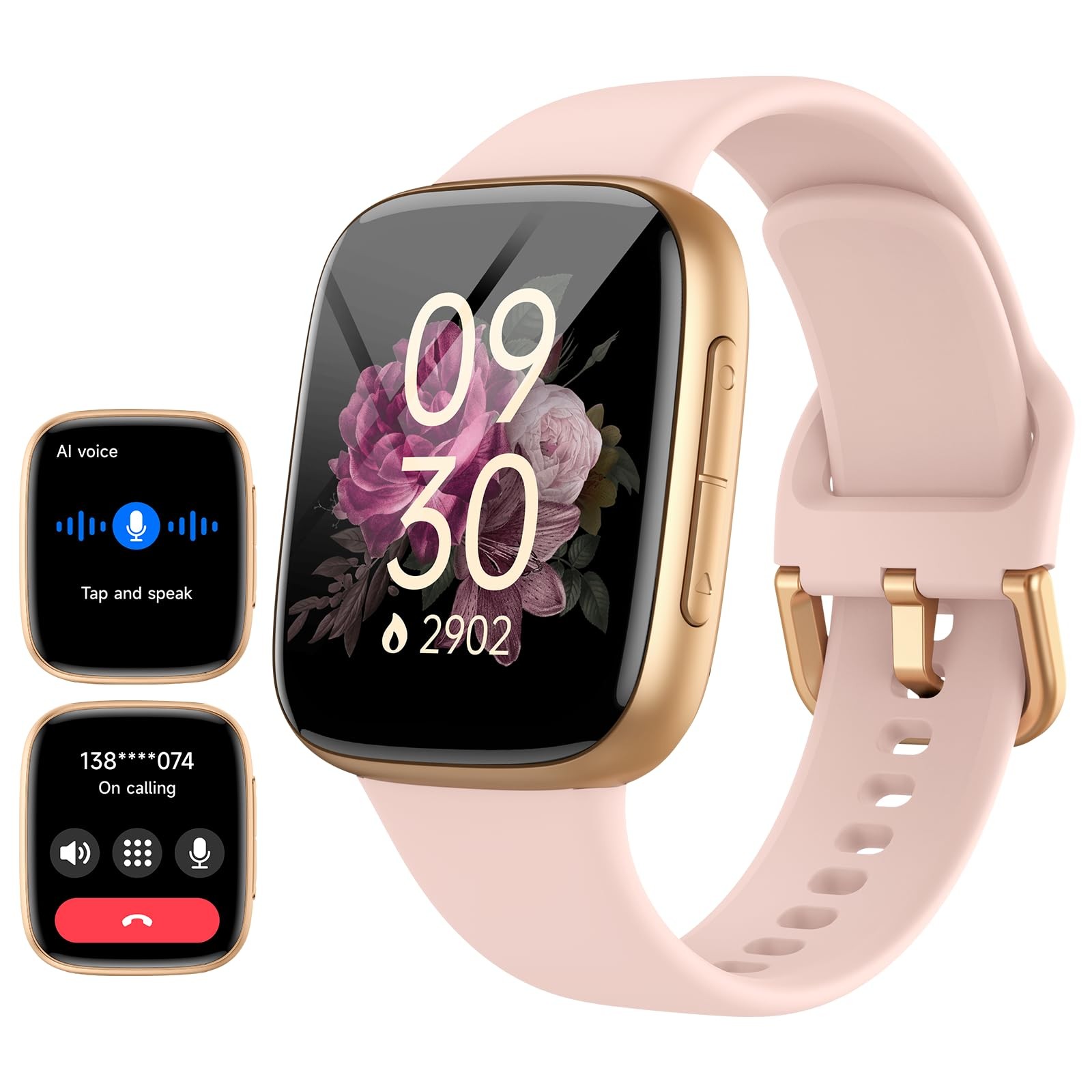 Advanced 1.85 AMOLED Smartwatch for Android iPhone with AI Voice Fitness Tracking