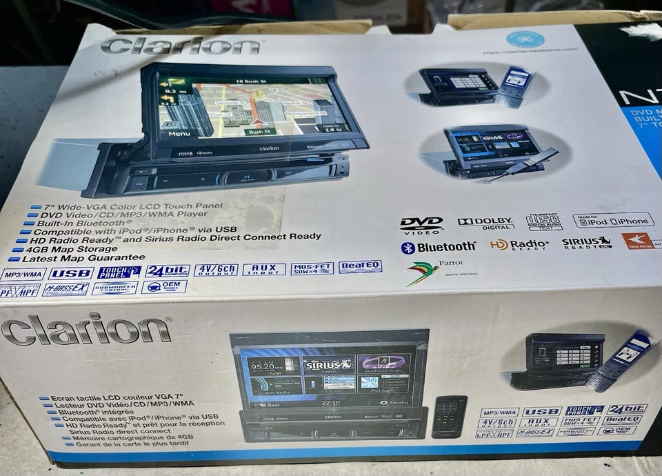 Clarion DVD Multimedia Station W/ Built In Navigation & 7” Touch Screen Control  - Image 3 of 4