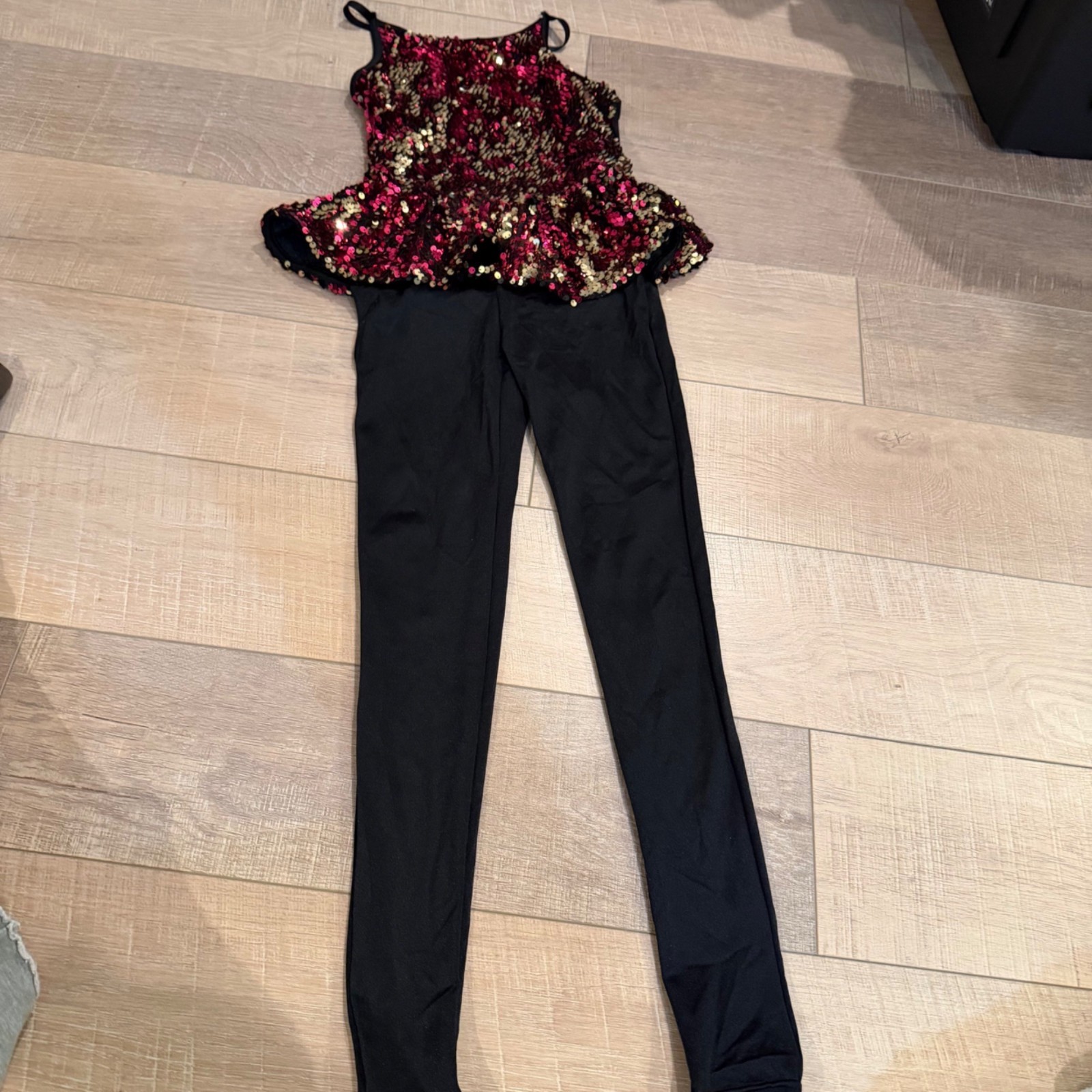 WEISSMAN GIRLS BLACK PINK GOLD JAZZ CONTEMPORARY … - image 1