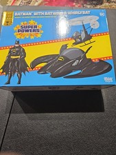 McFarlane DC Super Powers Gold Label Batman w Batwing & Whirlybat Box Set NEW