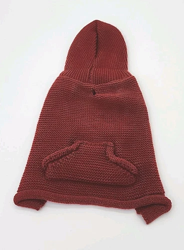 VETEMENTS XS Maroon FELPA CON CAPPUCCIO Maglione per Animali Domestici di Vibrant Life Pullover Maglia Cane Gatto