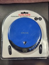 Craig Personal CD Player With Headphones CD2808-BL Blue Electronics SEALED NEW