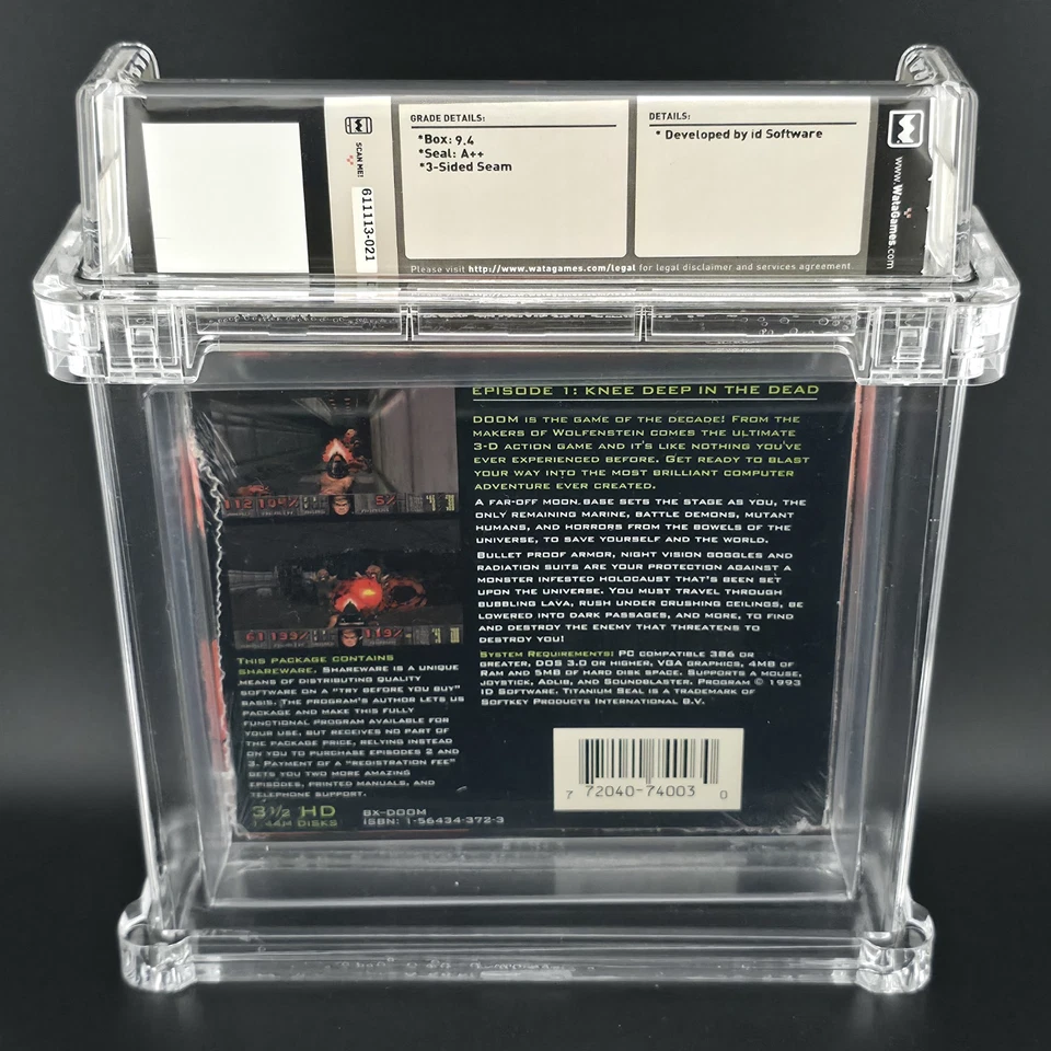 Doom: Shareware Version, WATA 9.4 A++ / ~VGA 90+ GOLD - Image 2 of 4
