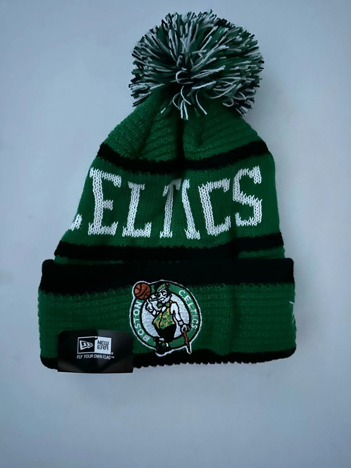 Boston Celtics NBA Bobble Beanie Multi Colour With Tags on